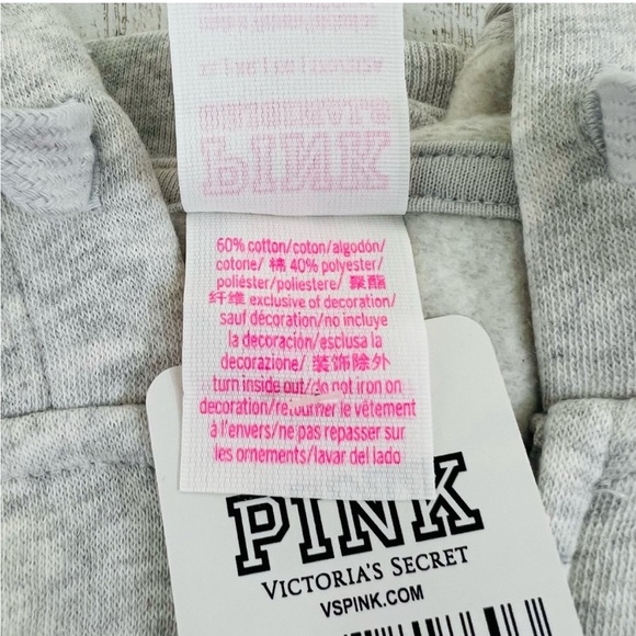 XXL VS PINK Originals Zip Hoodie Sweatshirt - Picture 6 of 7